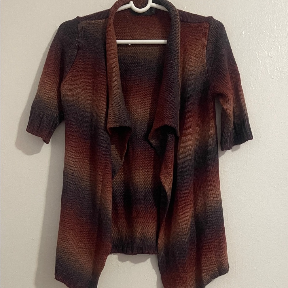 The Limited Brown and Black Open Front Cardigan